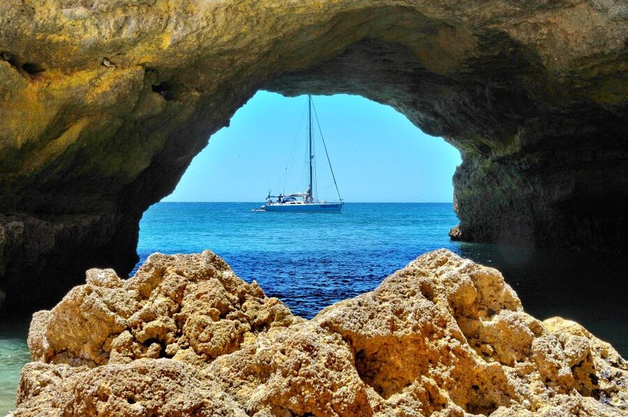 Albufeira: 3-Hour Yacht Daytime/Sunset Cruise to Benagil - Setting Sail From Albufeira Marina, Then Letting the Coast Do the Work