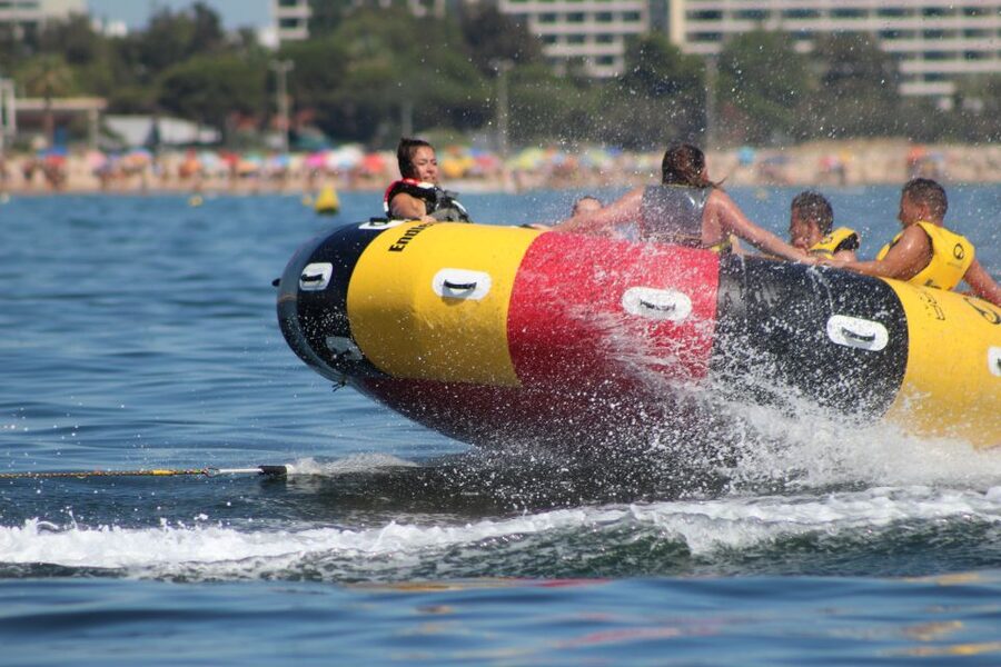Albufeira: 360-Degree Twister Water Ride Experience - The Twister ride itself: pulled by a boat while you rotate