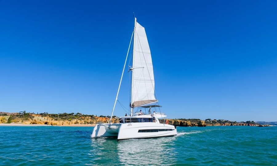 Albufeira: Algarve Half-Day Private Catamaran Charter - Wine, Cheese, Charcuterie, Fruit, and the Kind of Food That Makes a Sea Day Easy