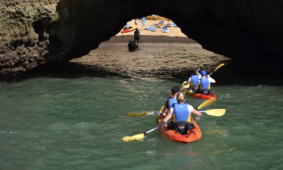 Albufeira: Algarve Kayak and Coastline Tour - Swim Stops, Choppy Water, and Staying Comfortable