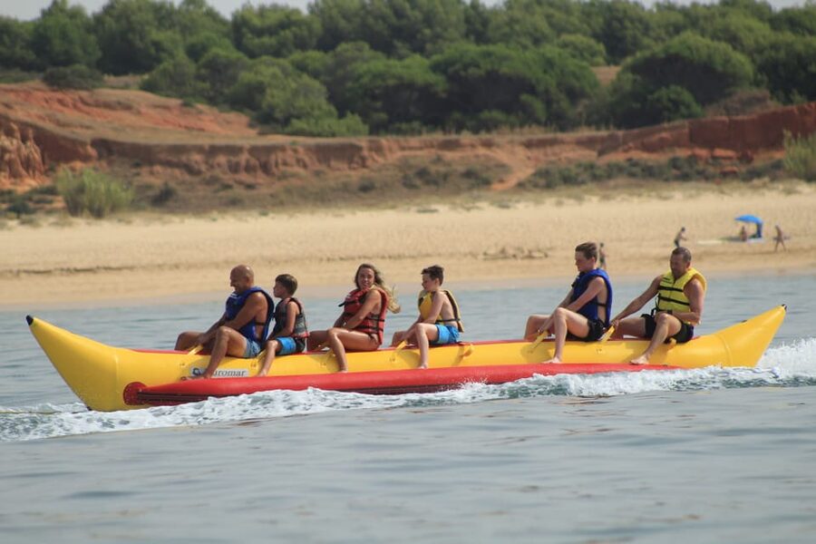 Albufeira: Banana Boat Adventure Ride - Boarding the 6-Passenger Banana Boat: What the Ride Feels Like