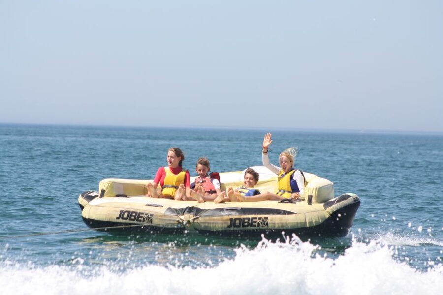 Albufeira: Crazy Couch Ride - The 10-Minute Ride on the Inflatable Sofa: Speed, Splash, and Balance