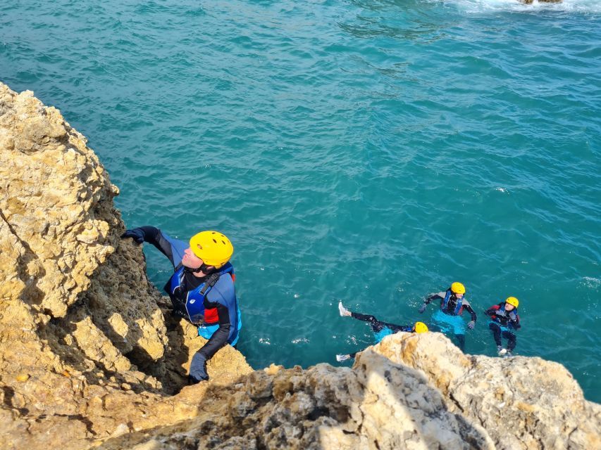 Albufeira: Guided Coasteering Tour with Cliff Jumping - Coasteering at Albufeira, where the cliffs turn into your playground