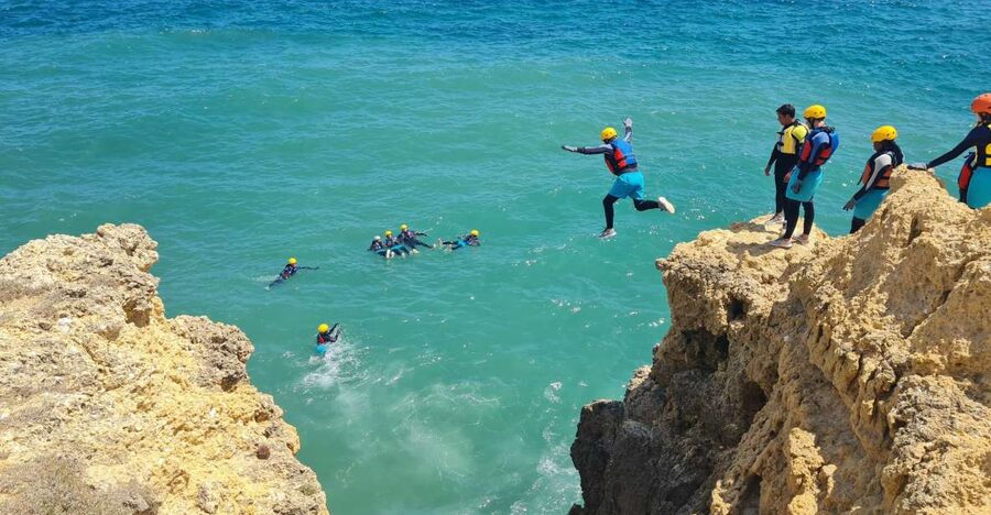 Albufeira: Guided Coasteering Tour with Cliff Jumping - The instructor plan: how the tour stays fun and safe