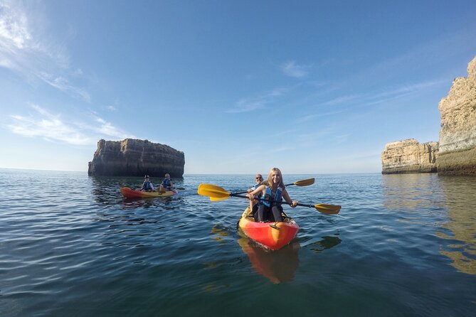 Albufeira Kayak Cave Tour – Hidden Beaches & Cliffs - Stop Four, Praia do Castelo: The Beach Break and the Return Back