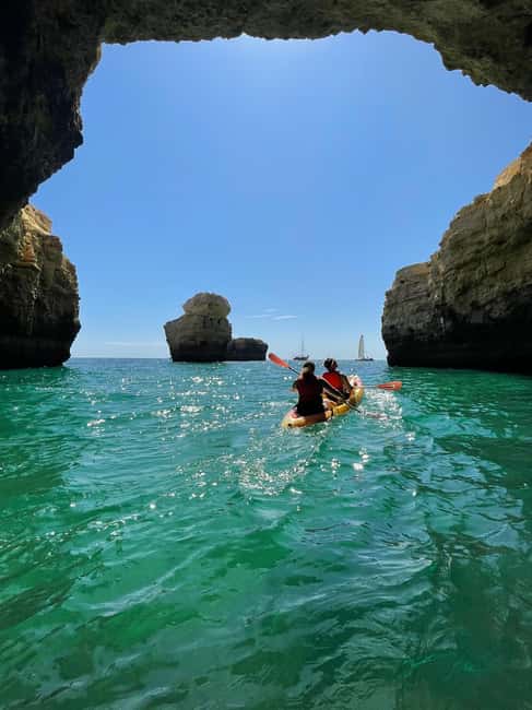 Albufeira: Kayak Tour of Hidden Caves and Secret Beaches - The ride back to São Rafael: wrap-up paddling and safe beach exits