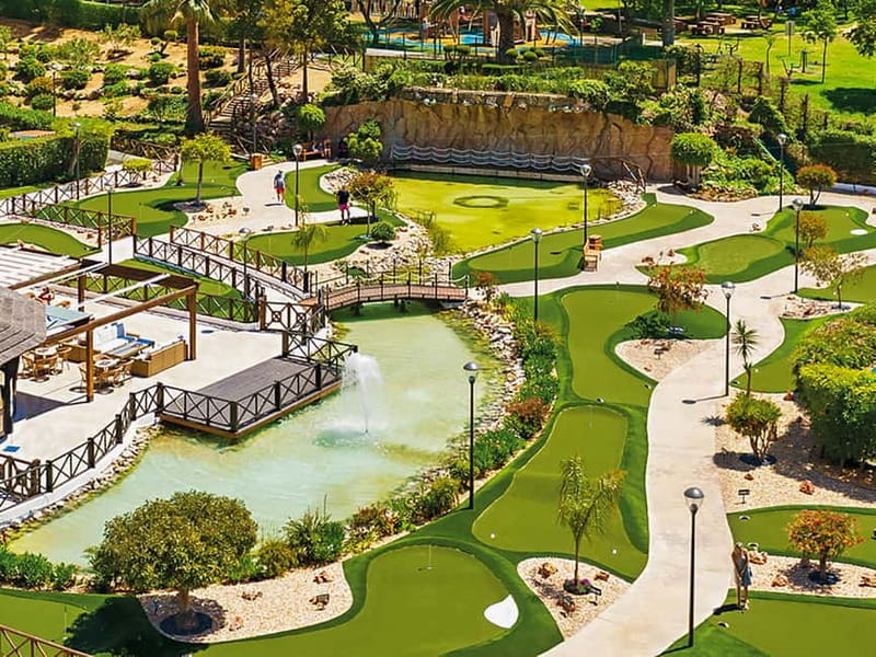 Albufeira: MiniGolf Adventure Park Entry Ticket - Playing the Course, From Waterfalls to Slopes and Tricky Turns