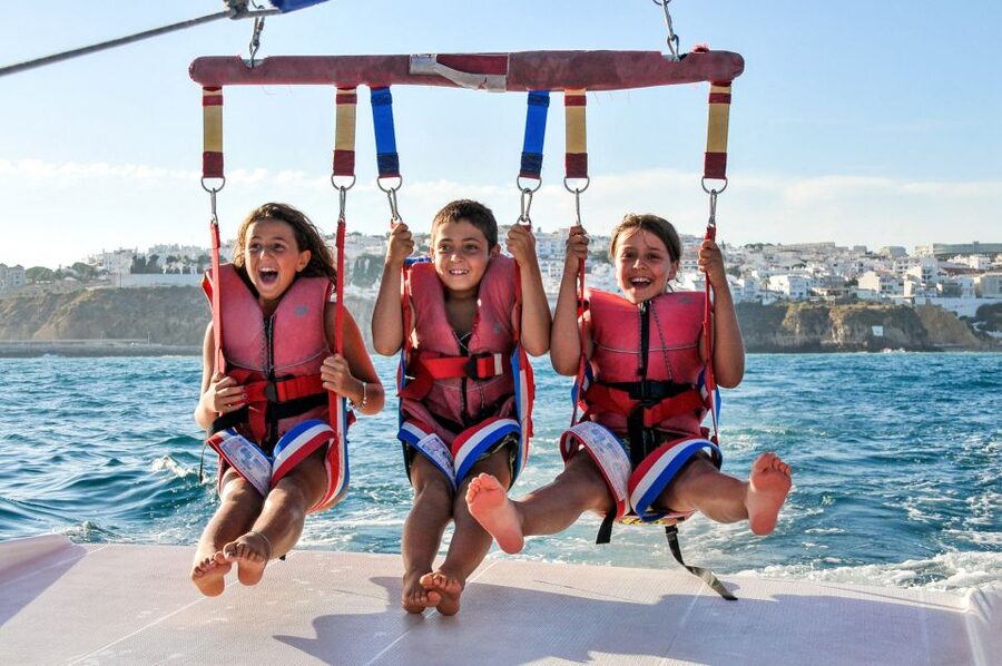 Albufeira: Single, Double or Triple Parasailing Tour - Meeting at Albufeira Marina and Getting Ready for Lift-Off