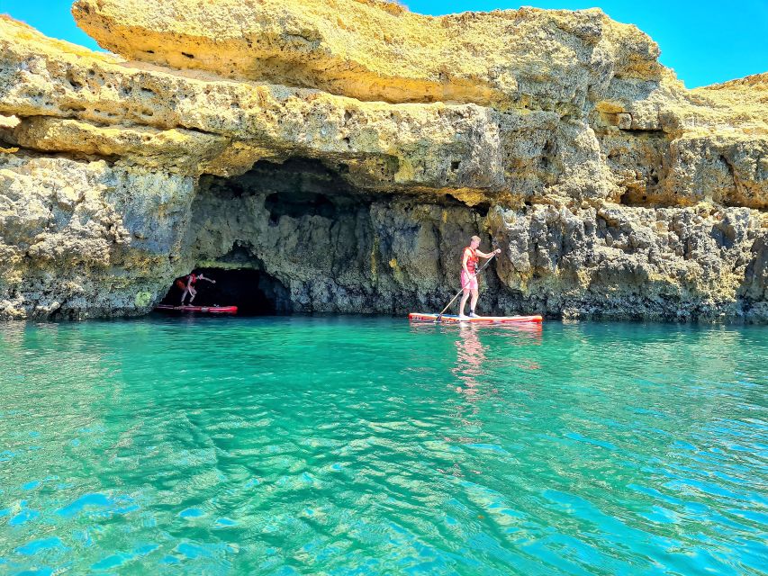 Albufeira: Stand Up Paddle Lesson and Coastal Tour - Gliding past cliffs and odd rock shapes, without needing a map