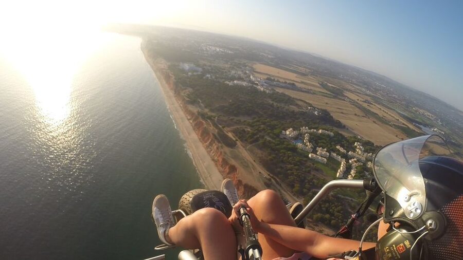Albufeira: Sunset Paragliding Flight - Vilamoura first, with the marina and golf courses in view