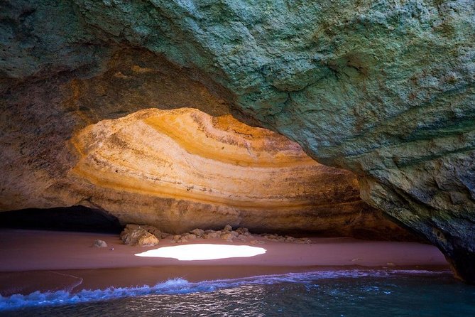 Algar de Benagil from Lagos - Cave Time and Cave Reality: Boats Bob, Heads Turn, and Wind Matters