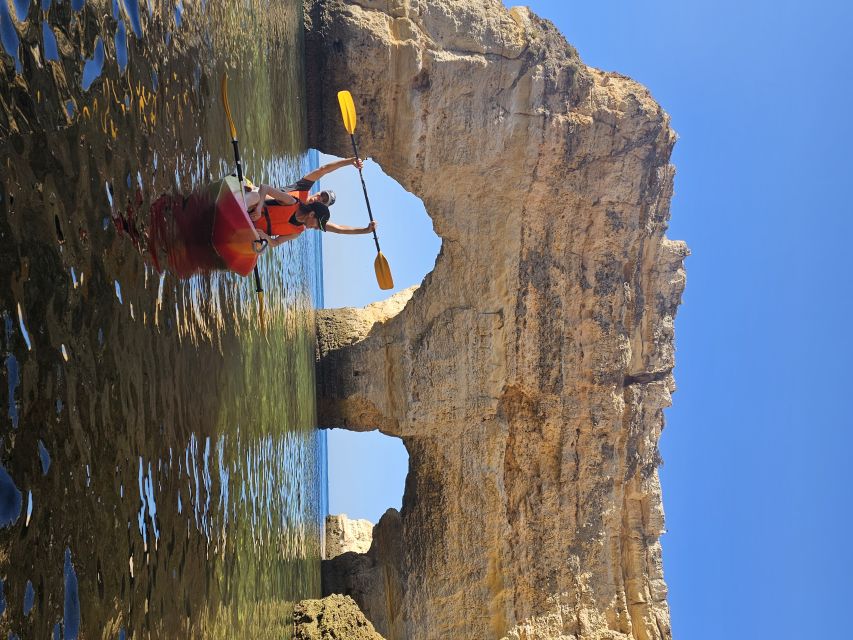 Algarve: 2-Hour Benagil Kayak Rental - The first big reward: paddling along cliffs and secluded coves