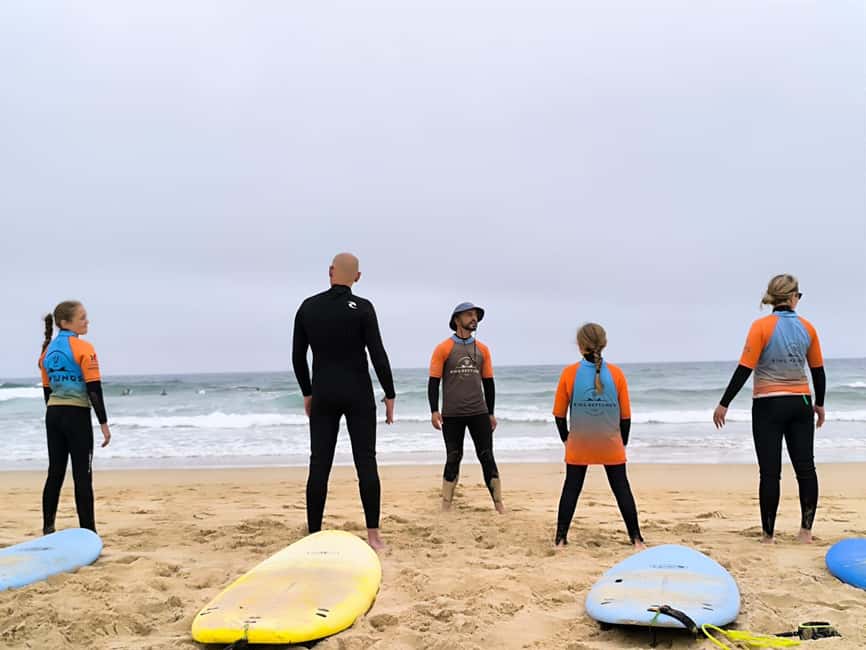 Algarve: Group Surfing Lesson - Then the water: learning in the actual swells