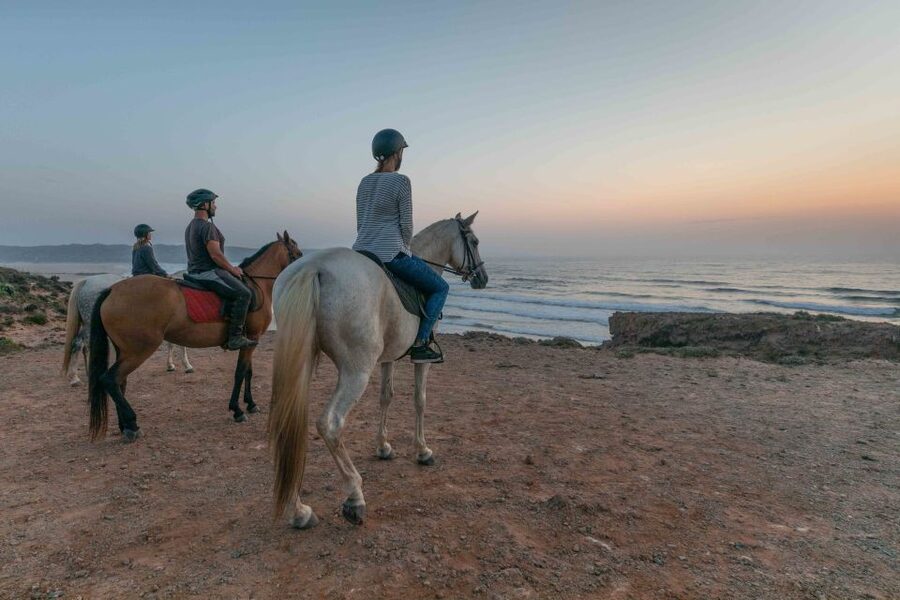 Algarve: Horse Riding Beach Tour at Sunset or Morning - Getting helmeted, then syncing with your horse fast