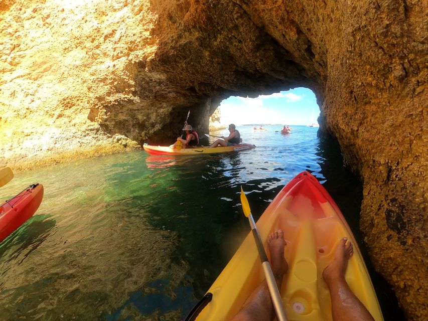 Alvor: Explore Caves Boat and Kayak Tour - Getting started at Café Na Ria and the first hour cruise