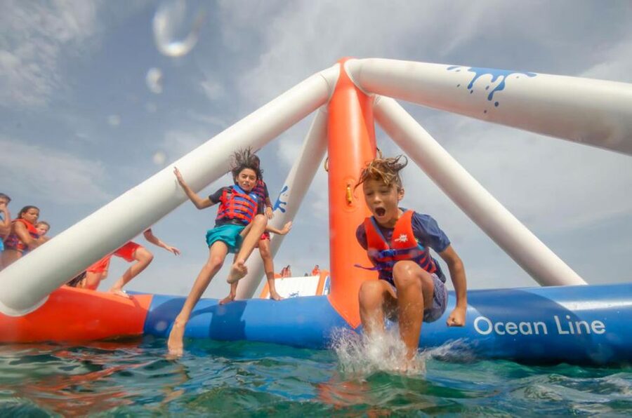 Armação de Pêra: Inflatable Waterpark Entry Ticket - The 7-Infrastructure Obstacle Course, Built for Racing and Repeat Attempts