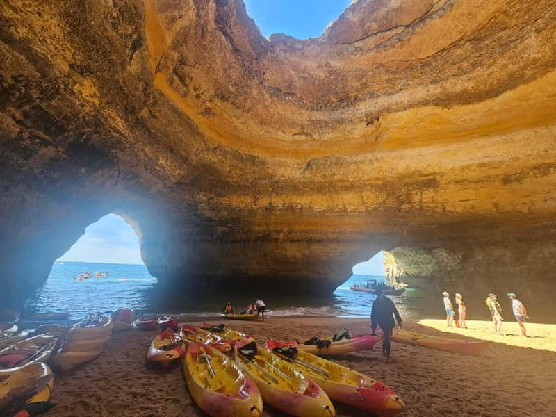 Benagil: Benagil Beach Kayak Rental - What you actually get: kayak, safety kit, and a waterproof system