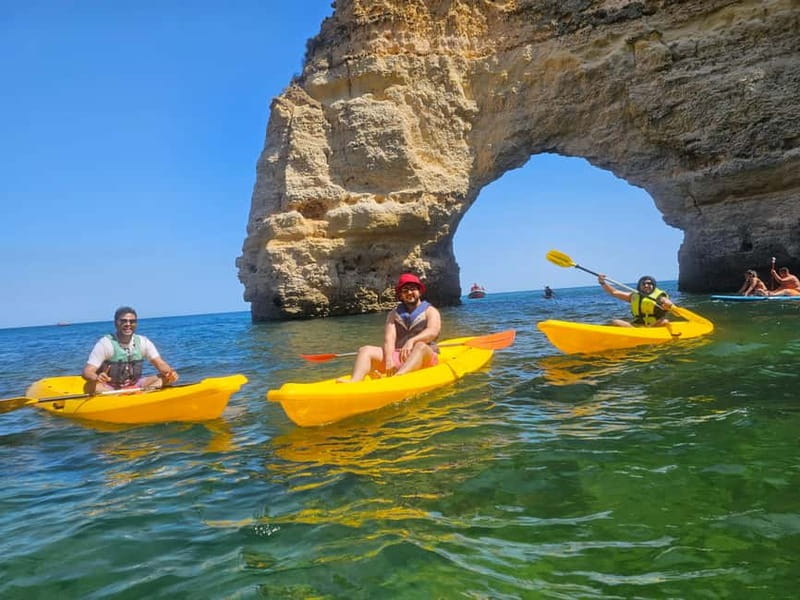 Benagil Cave: Guided Kayak Tour with Caves and Cliffs - Guides Who Keep You Safe and Make It Educational (Ibra, Leo, José, Julio)