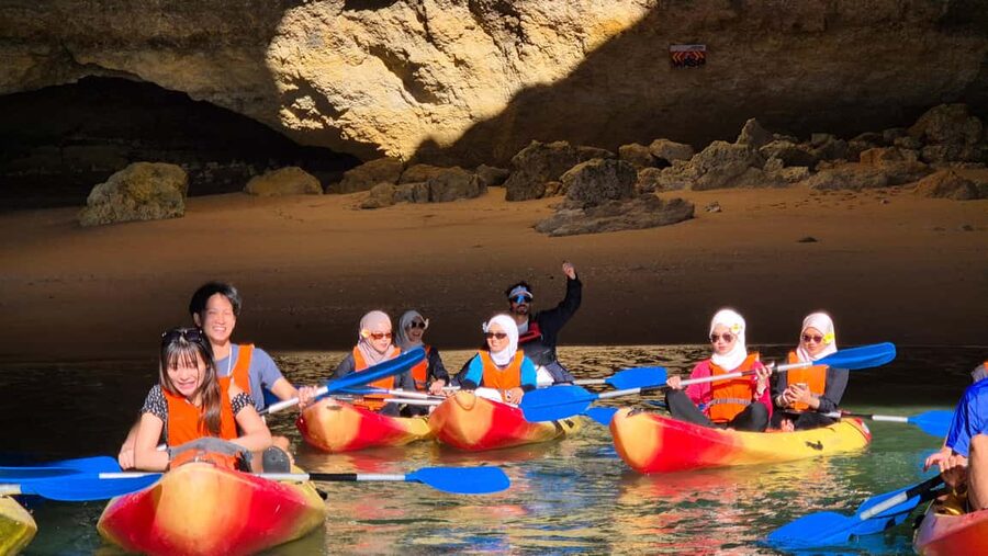 Benagil: Caves, Beaches, and Secret Spots Guided Kayak Tour - The 2-Hour Kayak Route: What Those Stops Really Mean