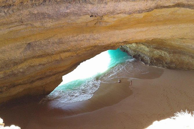 Benagil caves by land in a Tuk Tour - Stop 4: Albandeira Beach and the Natural Tunnel Photo Spot