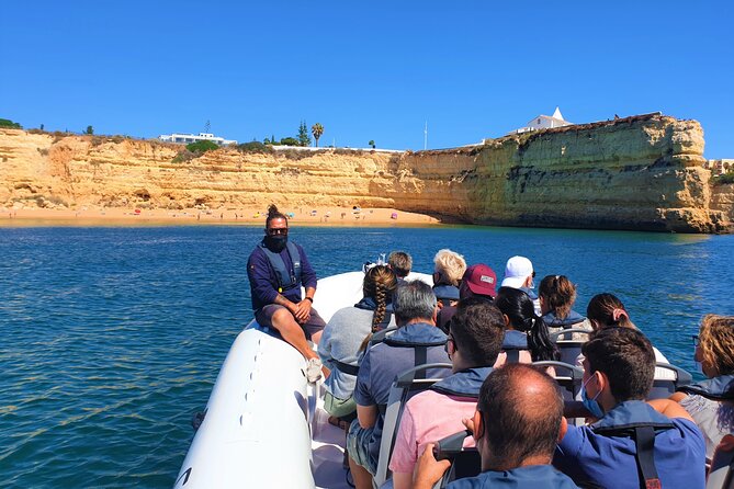 Benagil Caves Visit with Dolphins Watching from Albufeira - Alfanzina tunnel and the big cave under the lighthouse