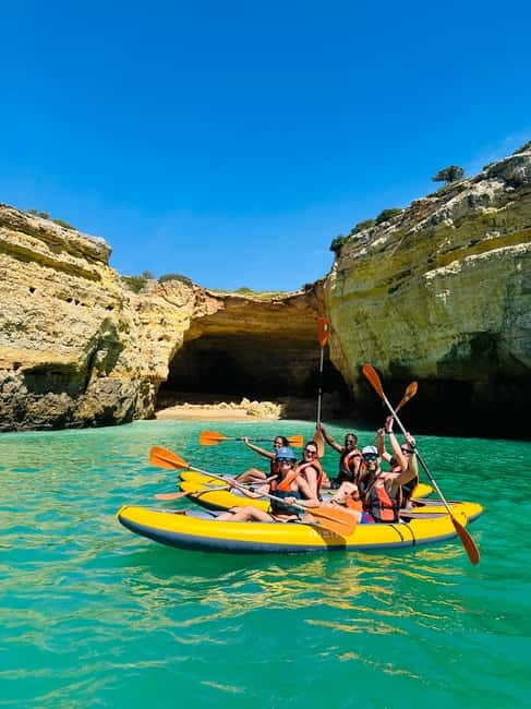 Benagil: Guided Kayak Tour inside caves and Praia da Marinha - What to bring, what to wear, and rules that keep it smooth