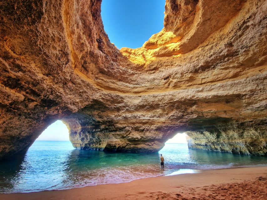 Benagil: Sunrise or Sunset Sea Kayak Tour - Praia da Marinha swim, the relaxing break that makes the paddle feel worth it