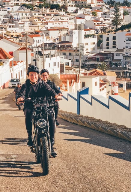 Carvoeiro & Ferragudo: Private Fat Bike Tour - Carvoeiro village center: a real village pause, not just a curb photo