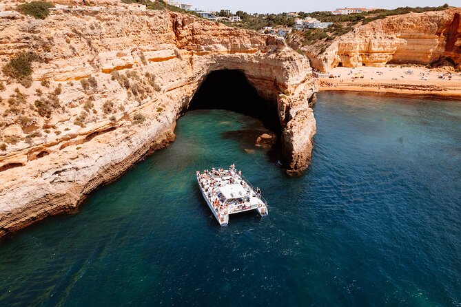 Catamaran Cruise: Caves and Coastline to Benagil - Getting on Board at Algarve Charters, Cais H in Albufeira