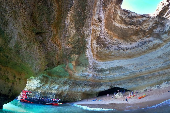 Catamaran Tour to Benagil Caves - Ferragudo, Carvalho Beach, and the Alfanzina lighthouse cave views