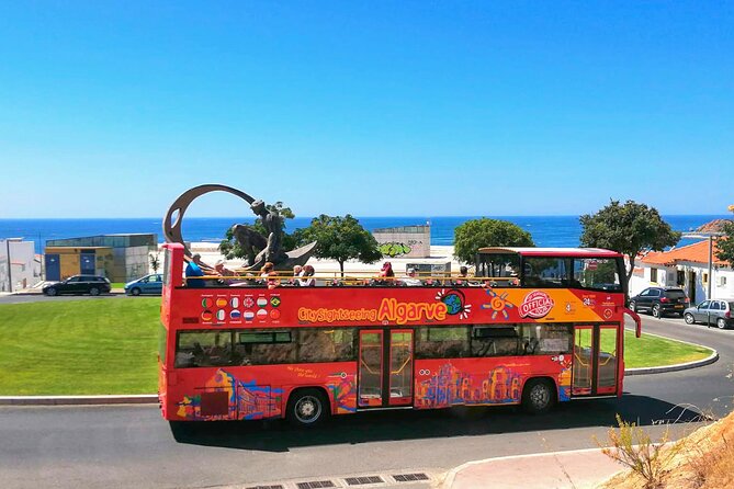 City Sightseeing Albufeira Hop-On Hop-Off Bus Tour - Red Line: from the Municipio area to the Marina and the Tower views