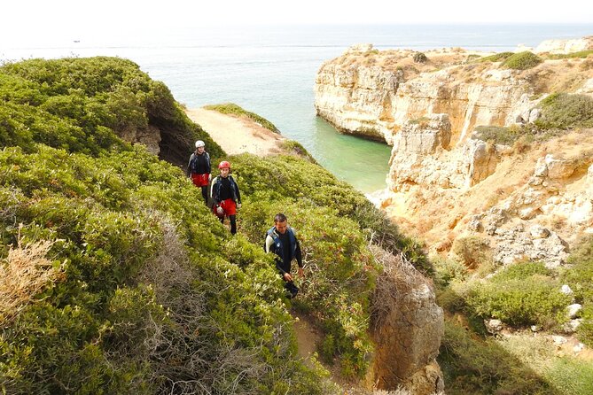 CLIFF JUMPING tour - Coasteering in Albufeira - Stop 2: Praia da Coelhinha, More Jump Practice and More Coastal Views