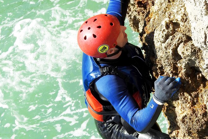 CLIFF JUMPING tour - Coasteering in Albufeira - Stop 3: Praia dos Arrifes, Where Caves Become Part of the Day