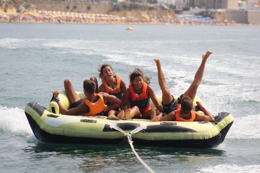 Crazy Sofa Ride: Armação de Pêra - Safety briefing and choosing gentle versus extreme
