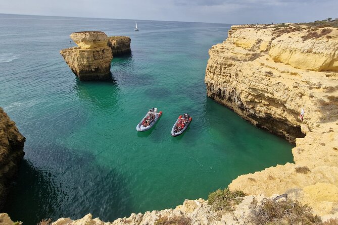 Dolphins Search and Benagil Caves from Albufeira - Secret Beaches and the Swim Stop, When the Sea Lets You