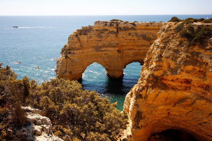 From Albufeira: Benagil & Carvoeiro Tour - Praia da Marinha: Arches, Grottoes, and Short Walks That Count