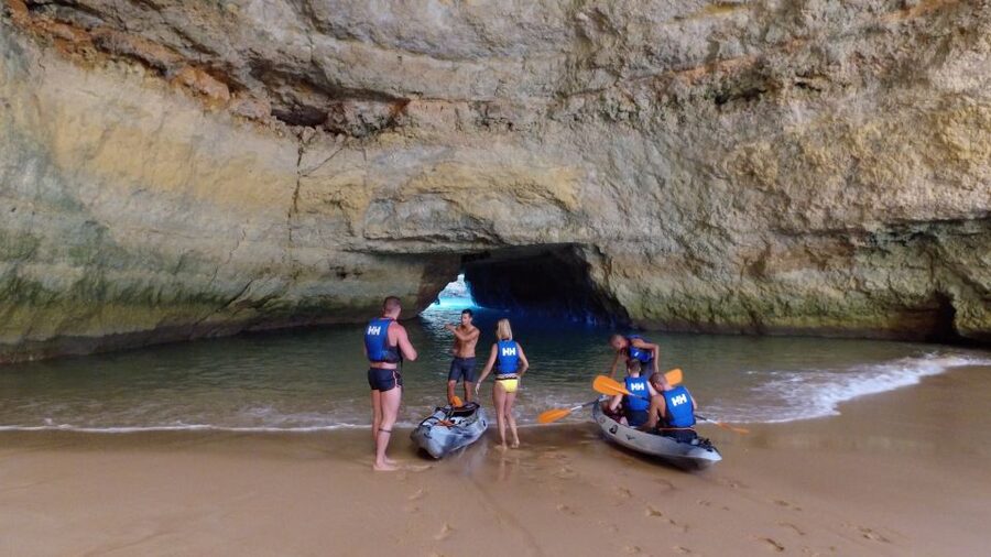 From Albufeira: Benagil Hidden Caves Tour by Kayak - Albandeira natural arch: where the geometry is the show