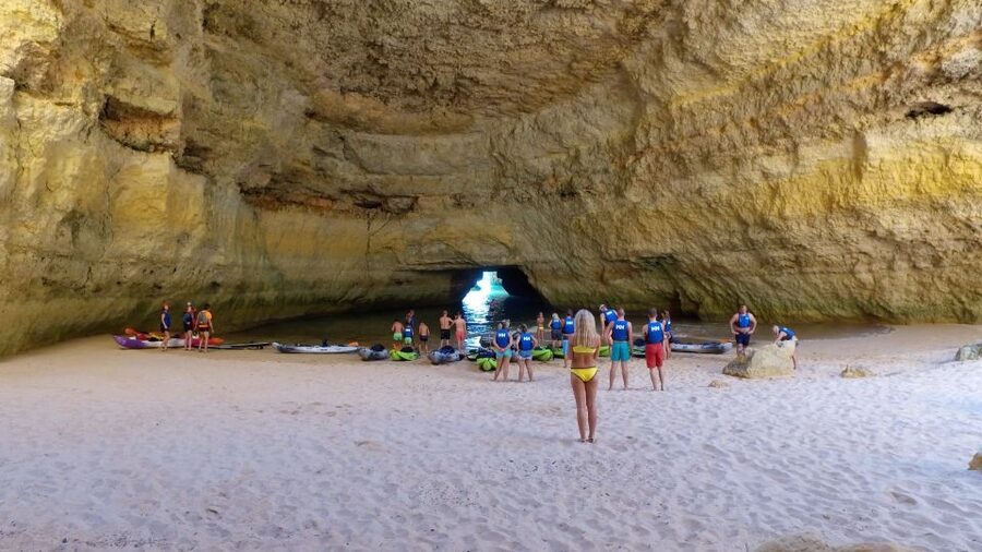 From Albufeira: Benagil Hidden Caves Tour by Kayak - Kayak sizes, paddle comfort, and why it matters