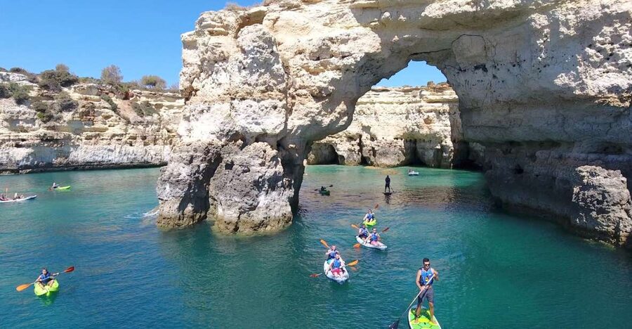 From Albufeira: Benagil Hidden Caves Tour by Kayak - What the 3-hour flow feels like, start to finish