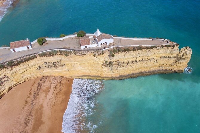 From Albufeira: Benagil Tour, Bones & Medieval Silves Castle - Benagil cave view from above: the famous photo without the boat day