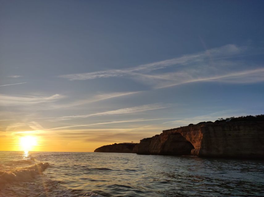 From Armação de Pêra: Sunset Benagil Caves Boat Tour - Included gear and what to plan for onboard