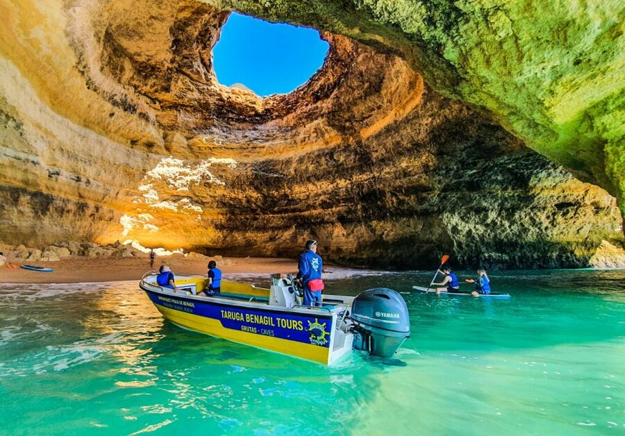 From Benagil: Benagil Cave & Marinha Beach Express Tour - Marinha Beach stop, and why it looks so good from the sea
