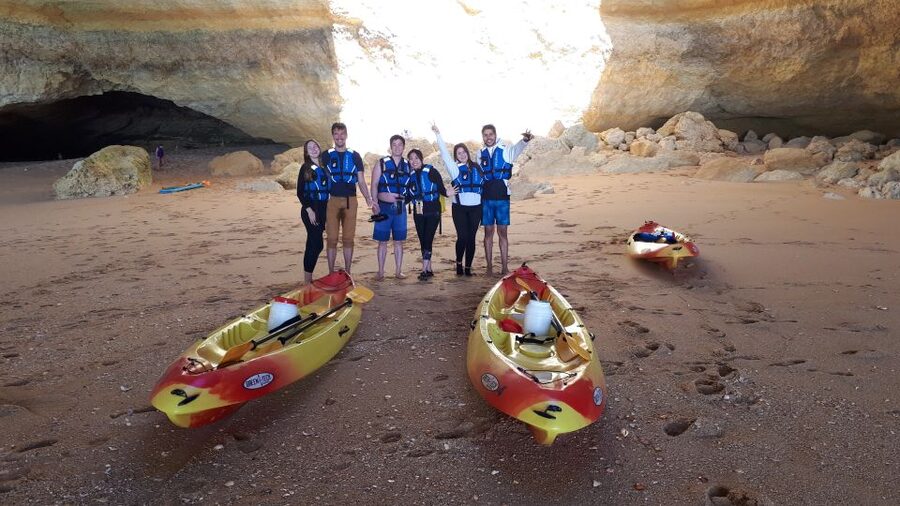 From Benagil: Benagil Caves Kayak Tour - Crowds and Water Traffic: Choose Your Time Slot Wisely