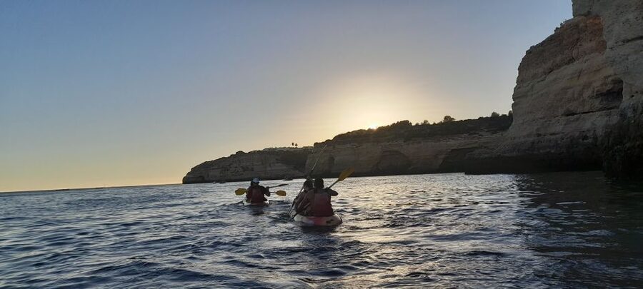 From Benagil: Sunset/Sunrise Kayak Tour - Diogo and the Human Side of a Guided Kayak Tour