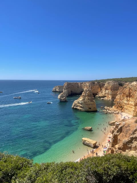 From Faro: Benagil, Algar Seco, 7 Hanging Valleys, & Marinha - Small-group guiding: why guides like Rafael and Caio change the day
