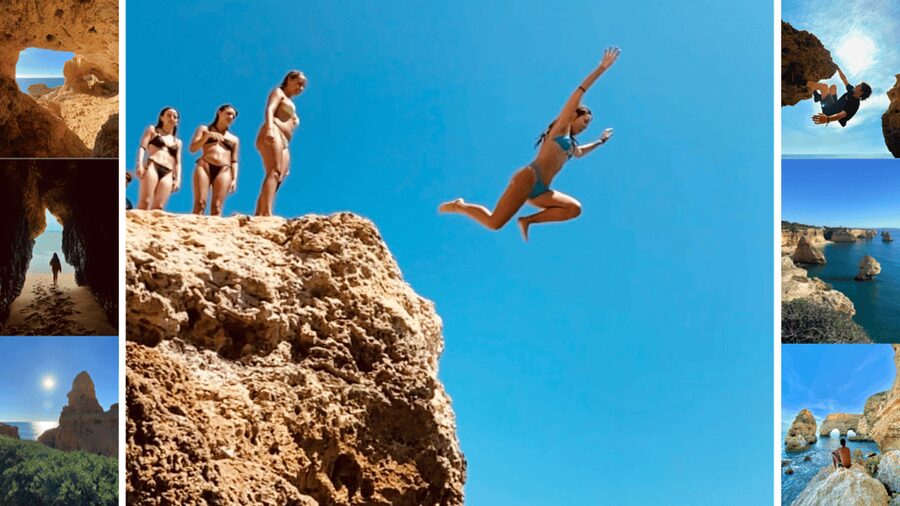 From Faro: Benagil, Marinha, 7 Valleys, and Algar Seco Tour - Praia da Marinha free time: why this beach stop is more than a photo op