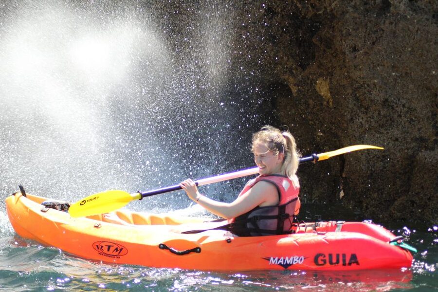 From Lagos: Algarve Coast and Caves by Kayak - Lagos Caves by Kayak: the combo of caves, snorkel, and a boat-only beach