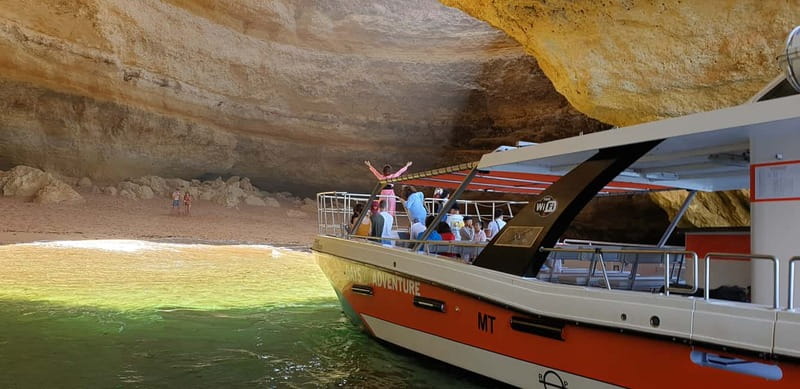 From Lagos: Benagil Caves Catamaran Cruise - The Catamaran Experience: Spacious, Shaded, and Accessible