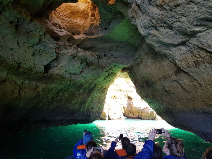 From Lagos: Boat Cruise to Benagil - Benagil Cave from the water, skylight views and the quick inside moment