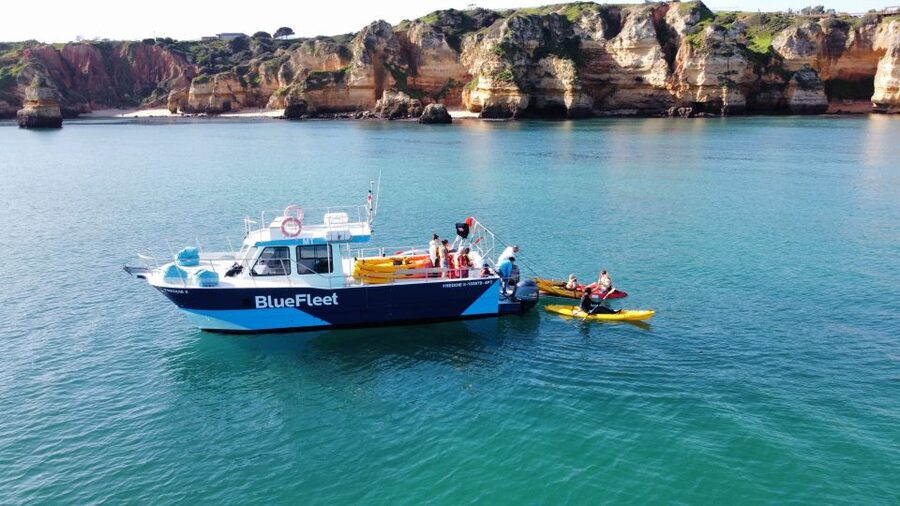 From Lagos: Kayak Experience in Ponta da Piedade - Safety on the Water: Support Boat, Life Jacket, and Real Controls